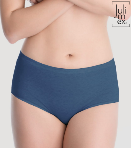 Cotton Midi Figi Damskie - Dżinsowe (1).png