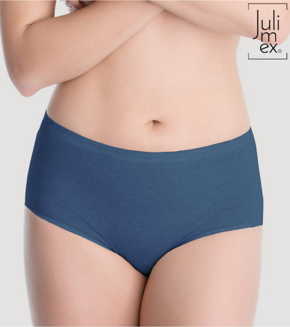 Cotton Midi Figi Damskie - Dżinsowe (1).png