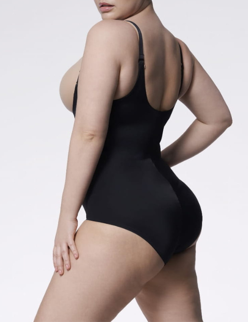 Body modelujące - 219 Basic Body Open Bust - body wyszczuplające pod biust - czarne (1).png