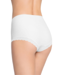 Ruby Maxi - majtki z wysokim stanem - białe