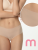 Figi Mousse Maxi Beżowe - figi z wysokim stanem