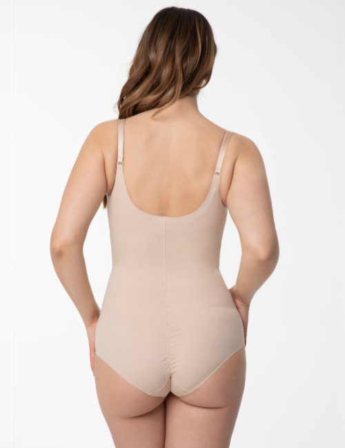 Body modelujące - 219 Basic Body Open Bust - body wyszczuplające pod biust - beżowe